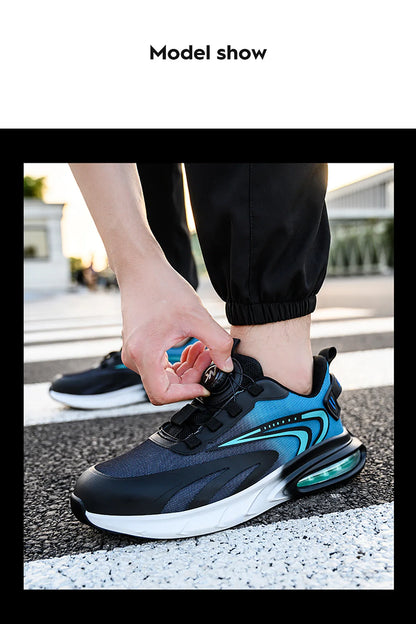 Rotating buckle lightweight and breathable work shoes, protective shoes, industrial safety, puncture resistant steel toe shoes
