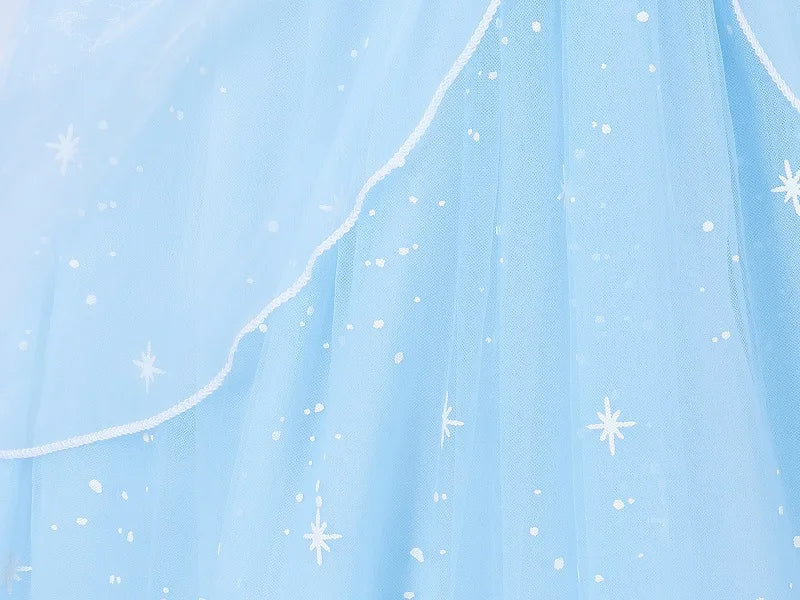 Cinderella Princess Cosplay Dress for Girl Kids Ball Gown Sequin Carnival TUTU Puff Mesh Clothing for Birthday Gift Purim Dress