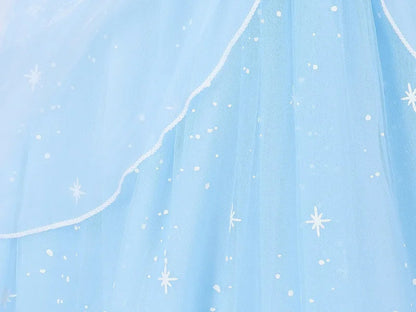 Cinderella Princess Cosplay Dress for Girl Kids Ball Gown Sequin Carnival TUTU Puff Mesh Clothing for Birthday Gift Purim Dress
