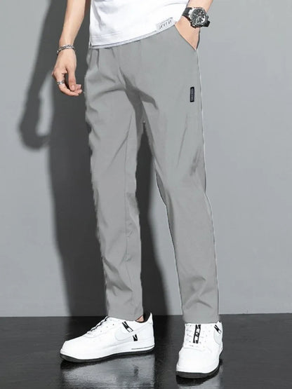 2026 Spring Summer Ultra-thin Men's Stretch Slim Straight Casual Pants High Quality Fashion Breathable Golf Sports Trousers