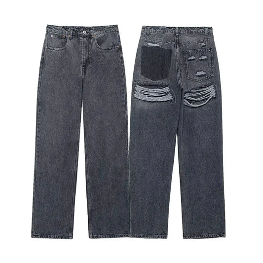 Women's Street Fashion Denim Blue Jeans