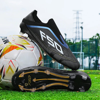 New Men Football Boots Futsal Outdoor Sneakers Match Grass Non-Slip High-quality Soccer Shoes Cleats Hot-selling High-top Light