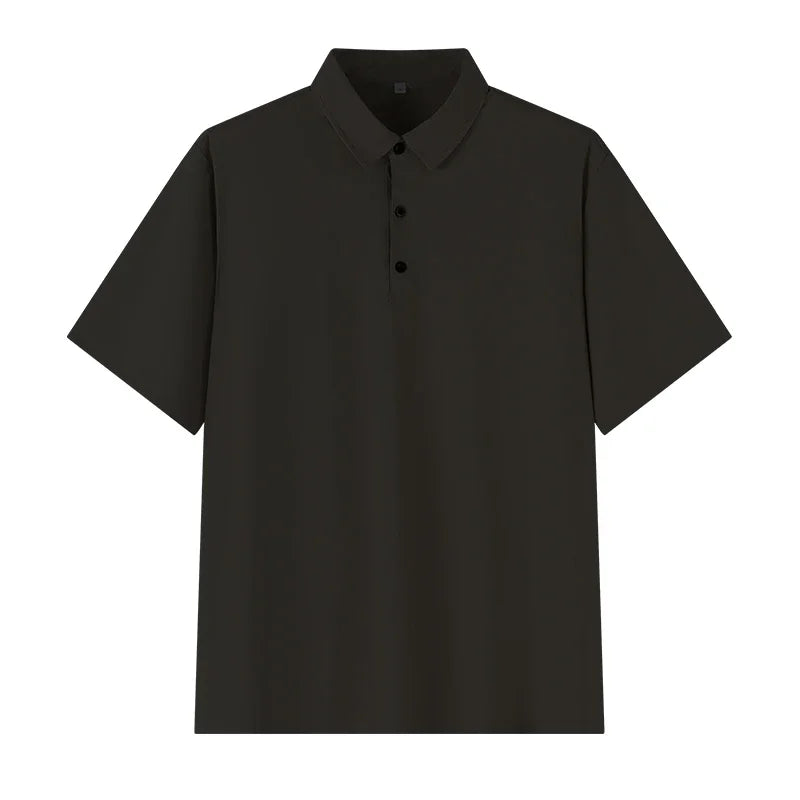 Polo Shirt Men Plus Size 4XL 5XL 6XL 7XL Short Sleeve Knitted Polo Shirts Loose Polos Oversized Tops Big Size Men Clothing T シャツ