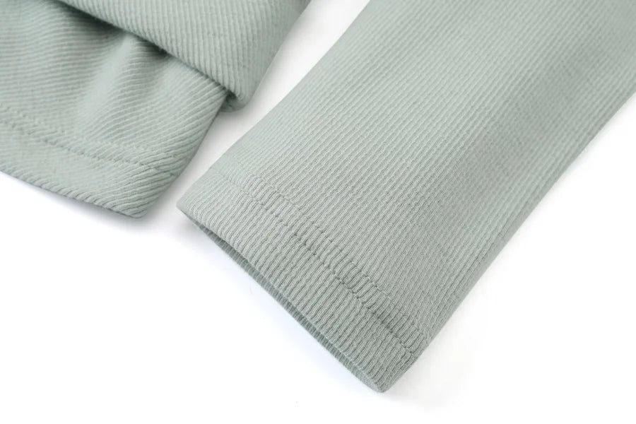 summer ribbing closed-fit wrap tops + Aline dress high Stretch matching sets