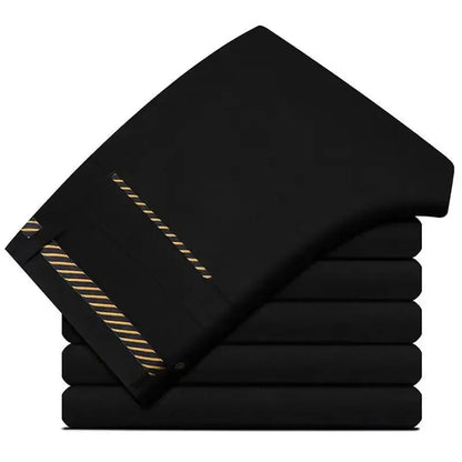 Men‘s Suit Pants Spring and Summer Male Dress Pants Business Office Elastic Wrinkle Resistant Big Size Classic Trousers Male