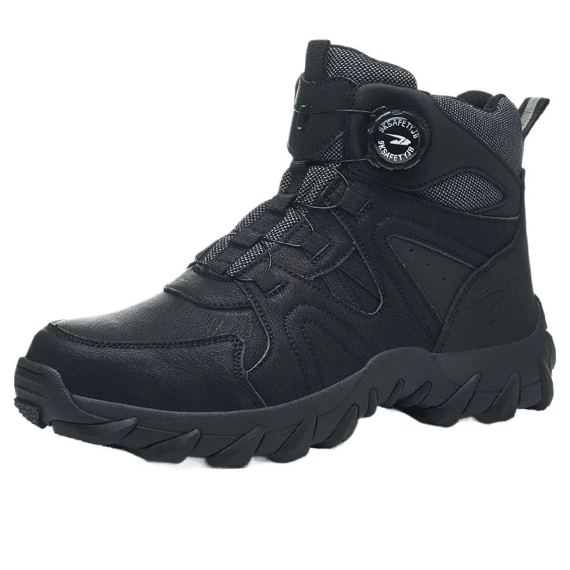 Work Safety Shoes Smash-proof and Puncture-proof Sports Safety Shoes Outdoor Mountaineering Wear-resistant Steel Boots