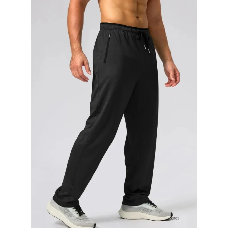 2026 new summer sports pants men casual running fitness pants outdoor thin breathable quick drying casual pants cool pants