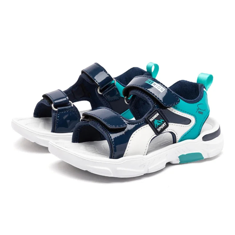 2025 Summer Boys Soft Sandals Fashion Children Shoes Autumn Light Cartoon Sandalias Flat Beach 4-12 Years Old Kids Shoes 12yrs