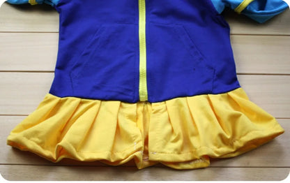Jaquetas Infantis com Capuz Para Meninas Primavera Infantil Desenho Animado Branca de Neve Algodão Casacos Externos Roupas Casuais Infantis Roupa de Menina