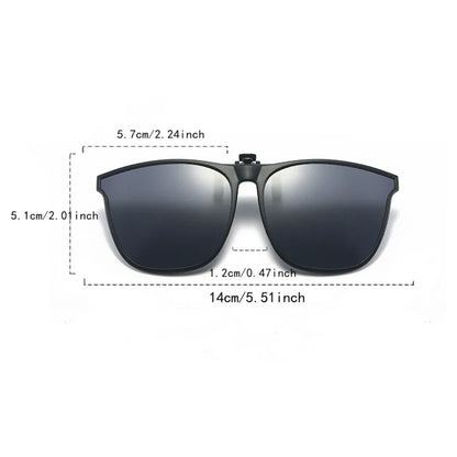 New PC Clip Sunglasses for Outdoor Fishing and Driving. Clip Sunglasses for Day and Night Use.