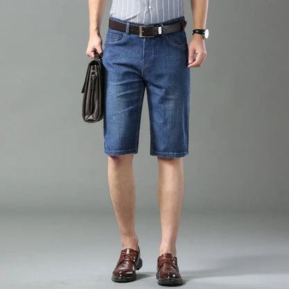 2025 New Blue Fashion Design Men's Jeans Slim Fit Straight Men's Short Jeans Summer Shorts Jeans Men's Jeans Stretch