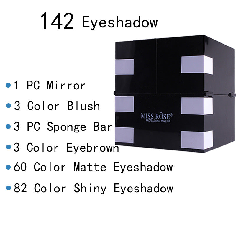 Makeup Case Set Kit-Ultimate Color Combination-Holiday Gift Set Cosmetic Eye Shadow Lip Gloss Blush Brow Combo Palette
