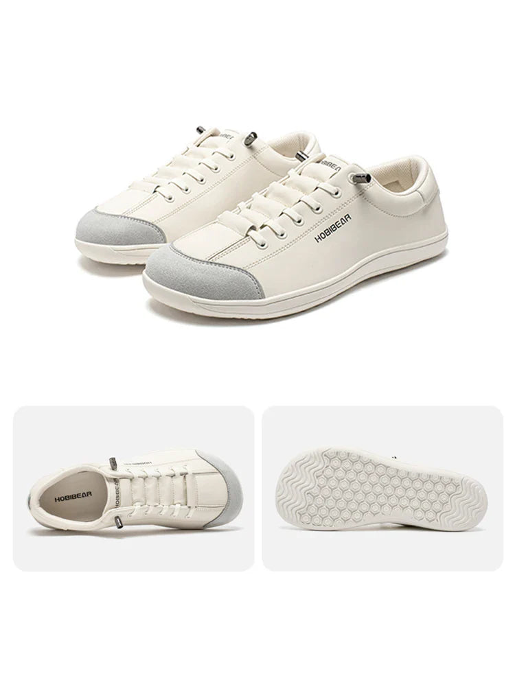 Barefoot Shoes Unisex Wide Toe Artificial Leather Sneakers Zero Drop Slip On Outdoor Lightweight Comfortable Shoes