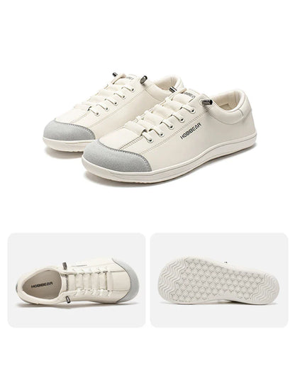 Barefoot Shoes Unisex Wide Toe Artificial Leather Sneakers Zero Drop Slip On Outdoor Lightweight Comfortable Shoes