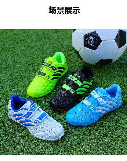 Hot Sale Children Soccer Shoes Cheap Football Cleats Training Football Boots Kids Boy Futsal Turf Sneakers zapatos de fútbol