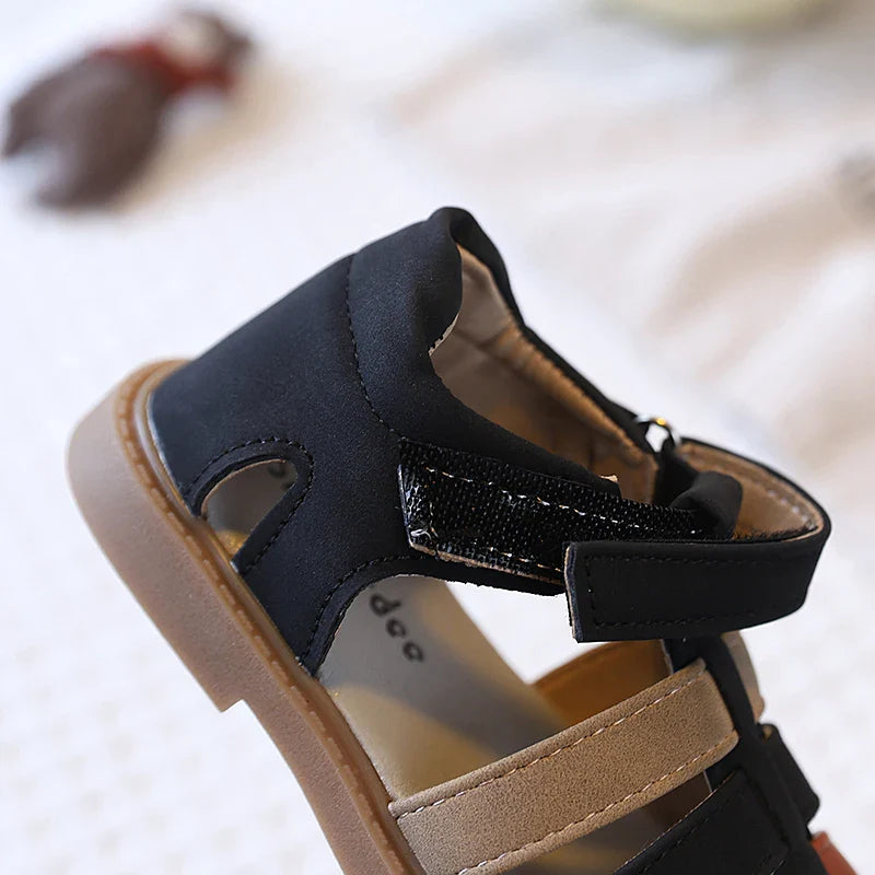Boys Summer Closed Toe Sandals Anti-Collision Soft Sole Beach Shoes Non-Slip Rubber Bottom Toddler Casual Footwear 21-30