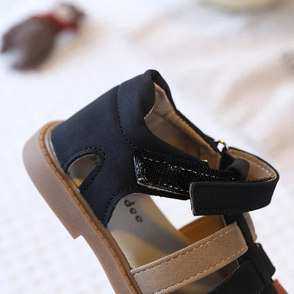 Boys Summer Closed Toe Sandals Anti-Collision Soft Sole Beach Shoes Non-Slip Rubber Bottom Toddler Casual Footwear 21-30
