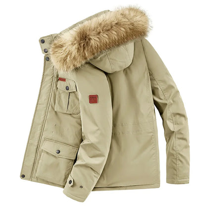 plus size 8XL Men hooded Fashion Mens Parkas Thicken Male Thick Warm Coat Parkas Hooded Winter Windproof Man Jacket Parka mens