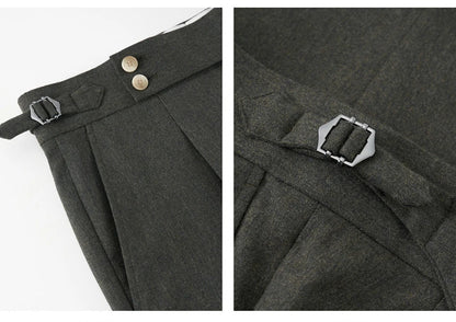 100% Wool Mens Suits Set Blazer + Pant Green Luxury Wedding Groom Wear Simple Style Fashion Man Suit Slim Fit Casual Clothes