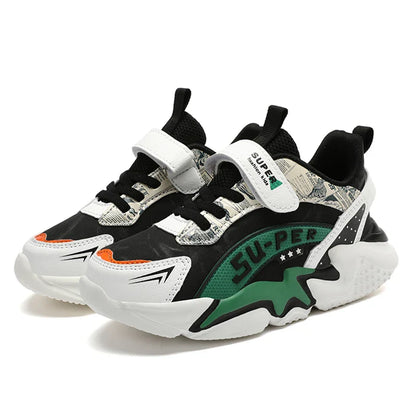Sport Kids Sneakers Boys Casual Shoes For 5-16Years Old Children Tennis Leather Non Slip Fashion Running Shoes