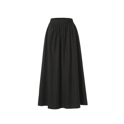 Women Sleeveless Dress Elastic Waist Skirt Cable Cardigan Clothing Elegant
