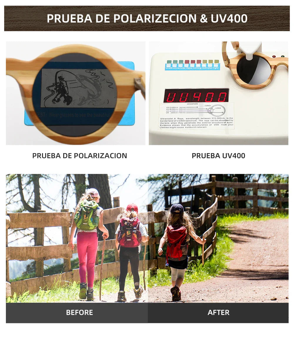 Natural Zebra Bamboo Wooden Aduit Sunglasses Handmade Polarized Glasses Mirror Coating Lenses Eyewear With Gift Box 8620C