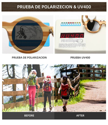 Natural Zebra Bamboo Wooden Aduit Sunglasses Handmade Polarized Glasses Mirror Coating Lenses Eyewear With Gift Box 8620C