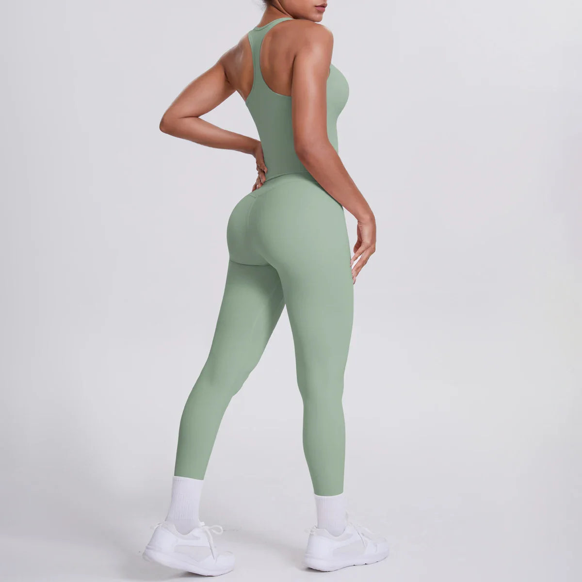 Yoga Top Set Fitness Gym Suit Training Sleeveless Sport Gym Tops Crossover Back Sports Underwear Tummy Control Slimming