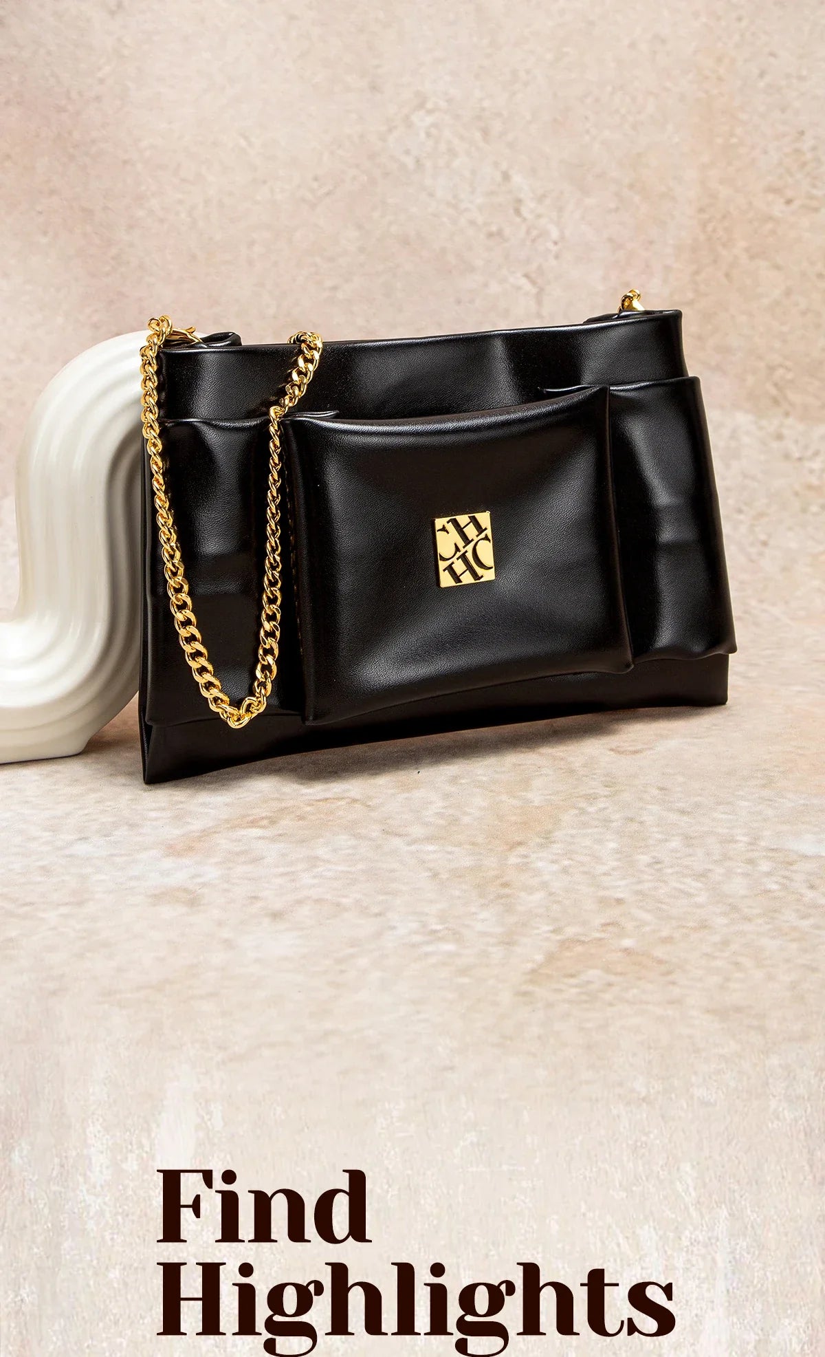 Leather Luxe Sleek Shoulder Bags Gold-Plated Logos Durable Chain Straps Merge High-End Craftsmanship with Urban Style