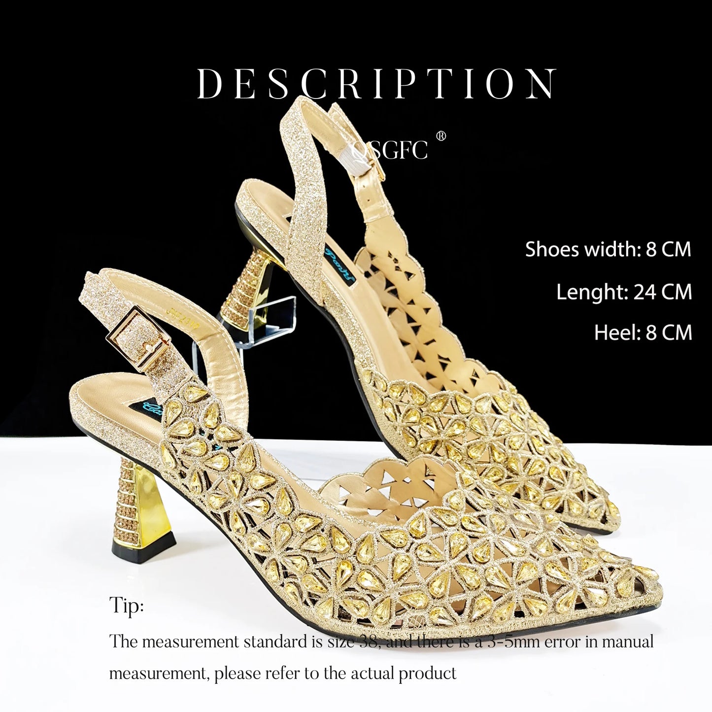 Fashion Design Heart Shape Three-Dimensional Hard Bag and Sexy Stiletto Shoes Shiny Rhinestones