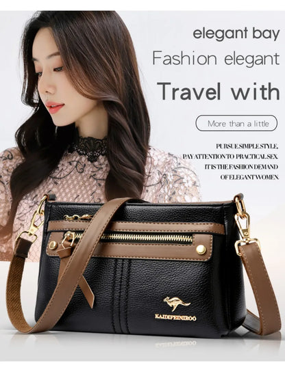 High Quality Leather Purses and Handbag Women Bag Luxury Designer Shoulder Crossbody Sac Ladies Casuial Messenger Tote Bag 2024