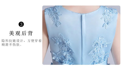 Summer Children Girls Sundress Young Teenagers Girls Sleeveless Princess Evening Dress 3-12Y Kids Girls Puffy Tulle Dress