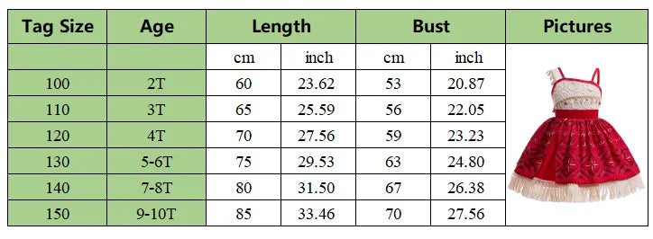 New Movie Moano 2 Girl Dress 2026 Halloween Party Ocean Adventure Costume Princess Clothes Children Vaiana Outfit Dress