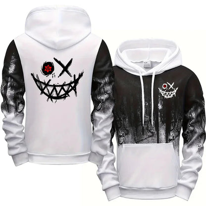 Men's Tracksuit  Men Two Piece Sets Versatile Casual Jogging Sweatshirts Fashion Comfort Daily Sports Simple Splashed Ink Hoodie
