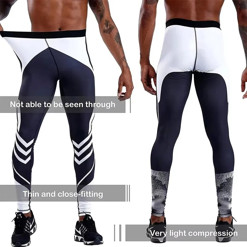Men's Compression Pants Men Sportswear Training Legging Gym Skinny Trousers Tights Bottoms Jogging Sweatpants Running Pants Men