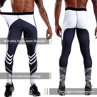 Men's Compression Pants Men Sportswear Training Legging Gym Skinny Trousers Tights Bottoms Jogging Sweatpants Running Pants Men