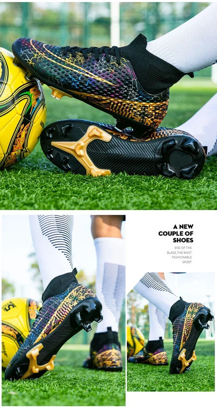 Refreshing Breathable Feet Children's Non-slip Fashion Casual Sports Shoe Youth Soccer Shoes Indoor Outdoor Grass Training Shoes