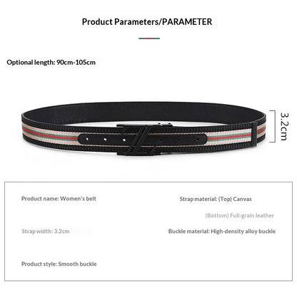 Leather luxury belt for men, stylish and handsome with high quality. Leather belt for women, durable and versatile for jeans.