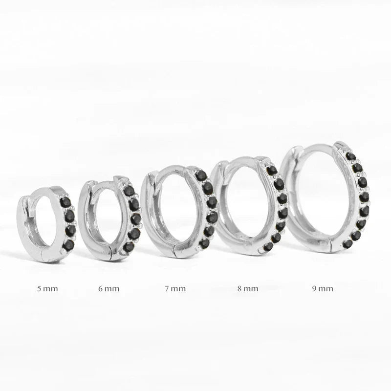 925 Sterling Silver Earrings For Women/Men Small Hoop Earrings Ear Bone aros Tiny Ear Nose Ring Girl aretes ear hoops A30
