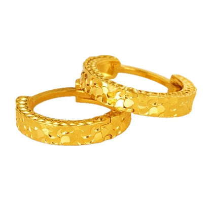 Sparkling Ice Shard Circle Women 24K Gold AU999 - Moderate size, skin-brightening shimmer, luxury 24K quality