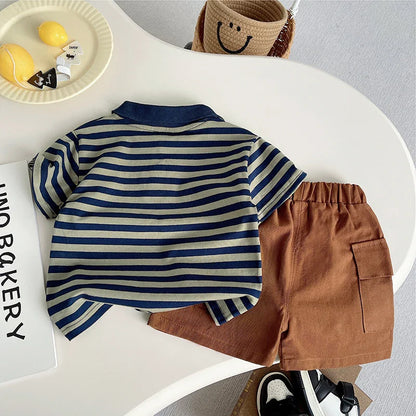 Summer Fashion Baby Boy Clothes Sets T-shirt + Pants 1-4T Toddler Casual Clothing Suits Children Kids Boys Outfits Suit