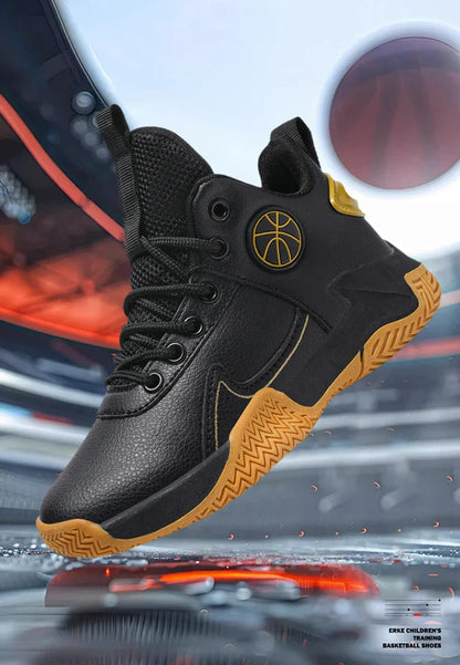 Children Basketball Shoes For Boys Girls Outdoor Trainning Non-slip Kid's Student Casual Running Sneaker Size 31-40