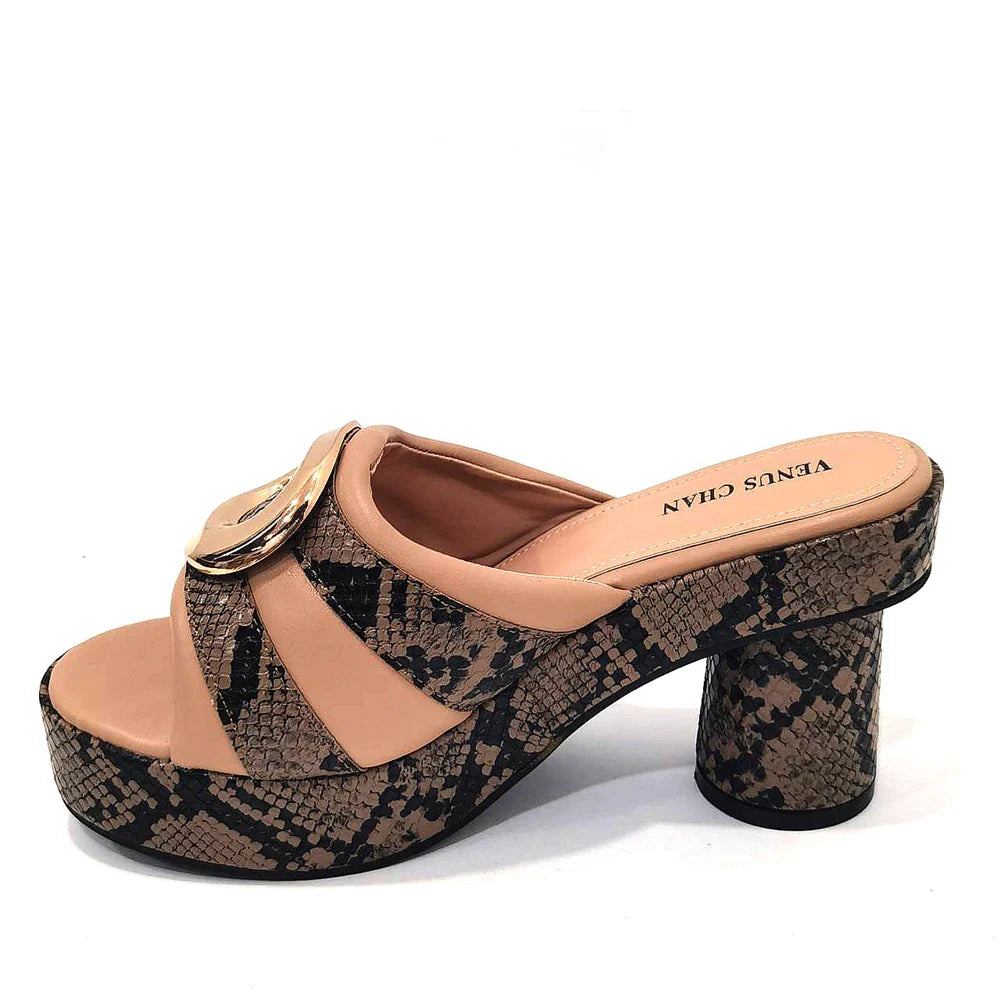 Retro Design!Three-Piece Set Peach Color Patent Leather Bag With Ribbon For Women, Classic High-Heeled Shoes