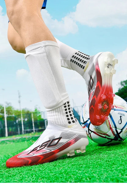 Men Professional TF Soccer Shoes Resistant Casual Grass Studded Male Non Slip Fast Foo451·a