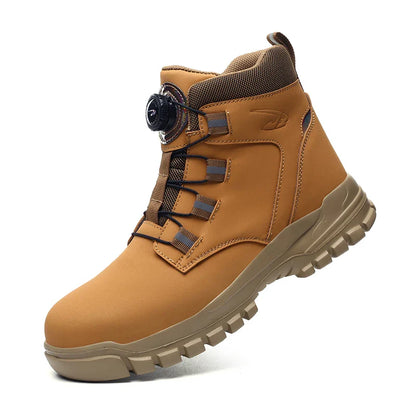 Steel Toe Safety Boots Men Waterproof Work Boots Anti-smash Anti-Puncture Safety Shoes Indestructible Shoes Botas Para Hombre