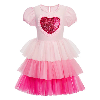 2026 Kids Birthday Party Costume Summer Dresses Child Sleeping Beauty Girls Princess Dress Up Christmas Cute Baby Girl Clothes