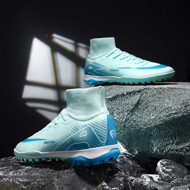 New Men Women Professional Football Boots Training Cleats Sport Sneakers Trainer Lightweight Grass Non-slip Match Soccer Shoes