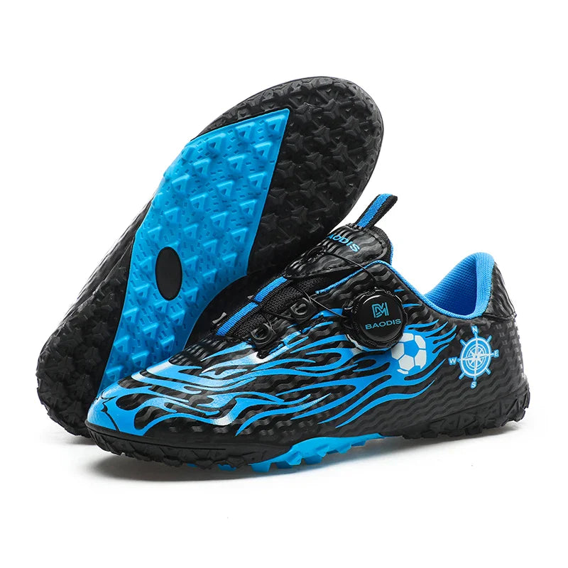 New Children Soccer Cleats Football Boots TF FG Anti-Slip Comfortable Training Shoes Outdoor Indoor Sneakers for Kids Boys Girls