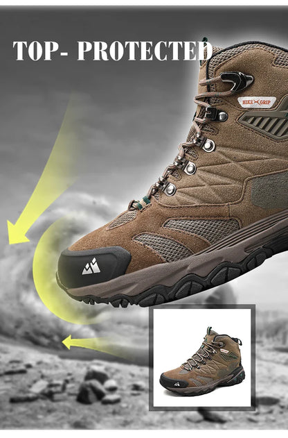 Winter Boot Men Outdoor Hiking Boots Suede High Top Leather Outdoor Trekking Sneakers Mens Mountain Tactical Boots