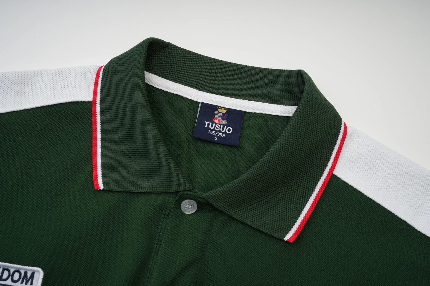Men's polo shirt Europe Italy long sleeve casual high-end cotton embroidery luxury stitching contrast color original design